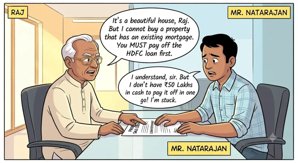 conversation between raj and natarajan for vendor refinance home loan